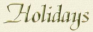 Holidays